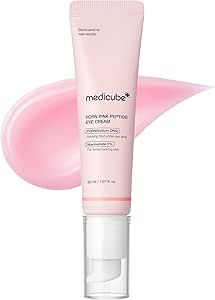 medicube Salmon DNA PDRN Pink Peptide Eye Serum with Niacinamide and 99% Purity Retinol for Fine Lines