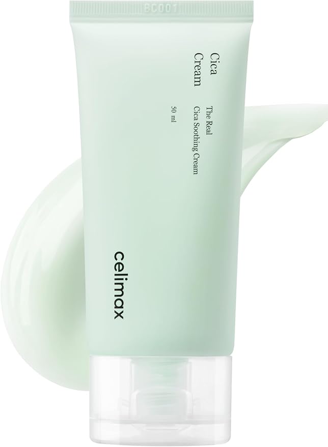 celimax The Real Cica Soothing Cream | with Fresh Cica Extract, Oil Free, Hydrating