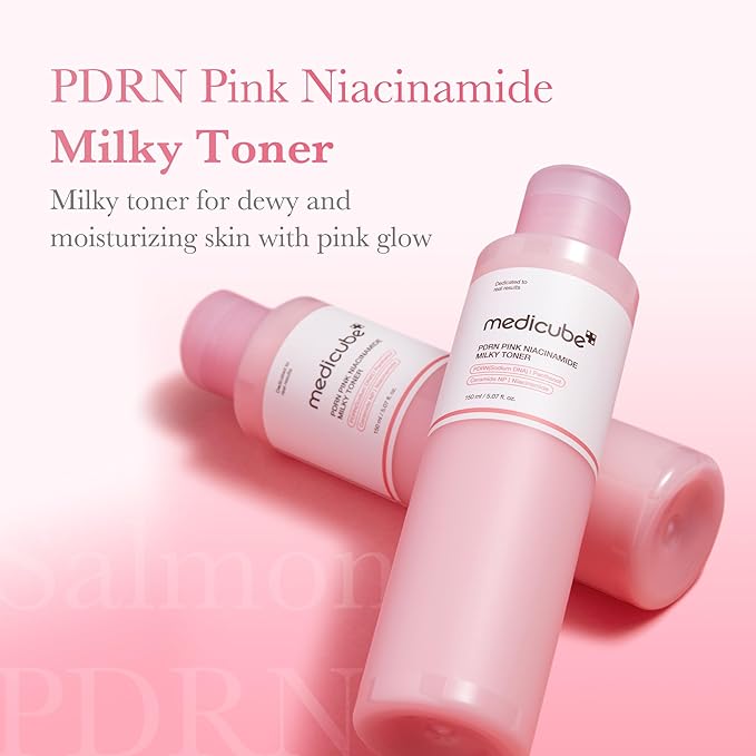 medicube PDRN Pink Niacinamide Milky Toner for Hydrating, Moisturizing, Soothing