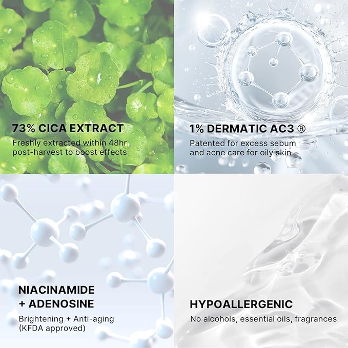 celimax The Real Cica Soothing Cream | with Fresh Cica Extract, Oil Free, Hydrating