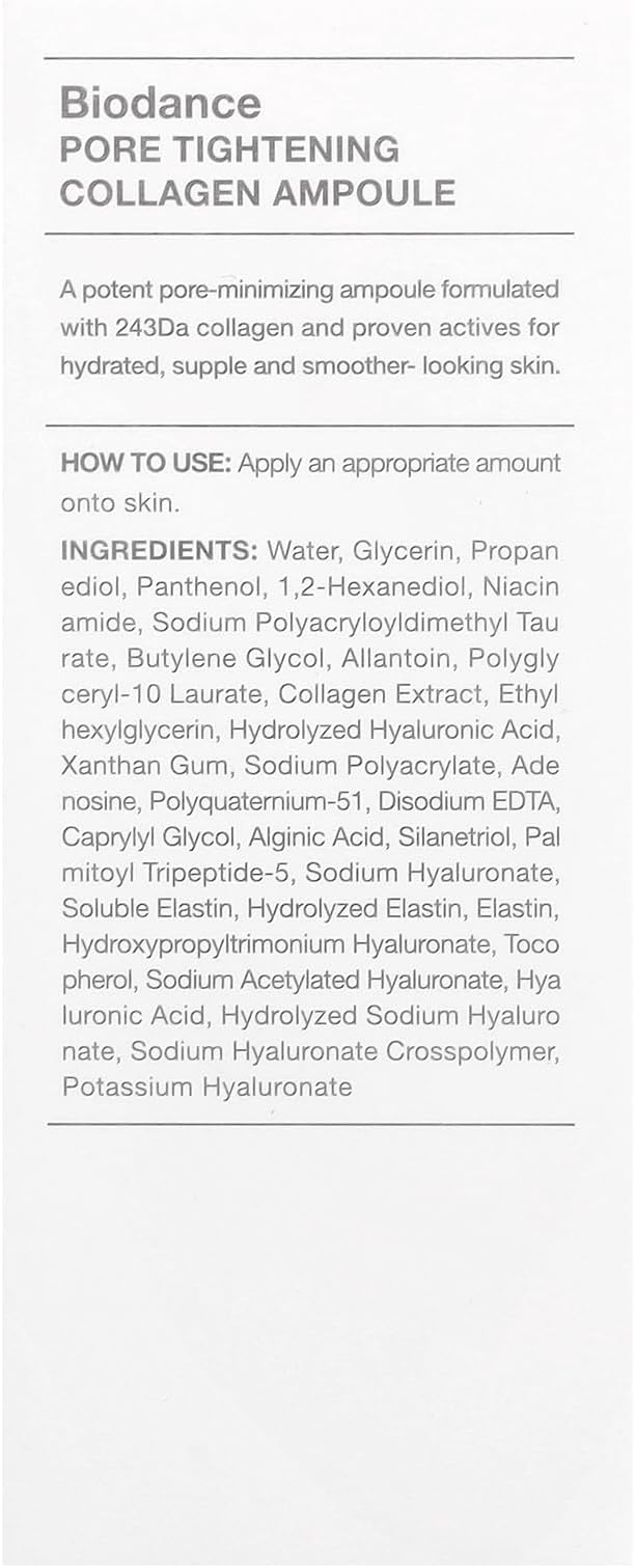 Biodance Pore Tightening Collagen Ampoule 50ml