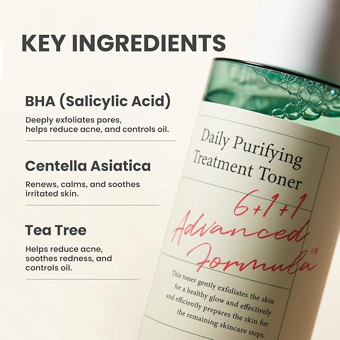AXIS-Y Daily Purifying Treatment Toner with 0.5% BHA, Centella Asiatica