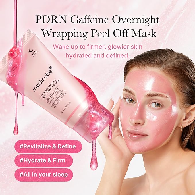 medicube PDRN Caffeine Overnight Wrapping Peel Off Facial Mask