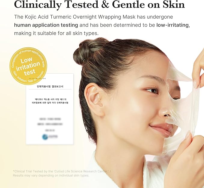 medicube Kojic Acid Turmeric Overnight Wrapping Peel Off Mask