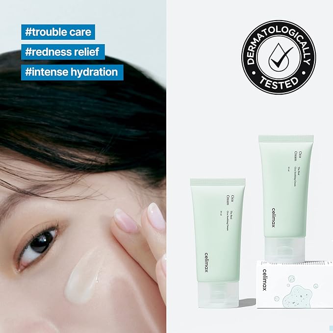 celimax The Real Cica Soothing Cream | with Fresh Cica Extract, Oil Free, Hydrating