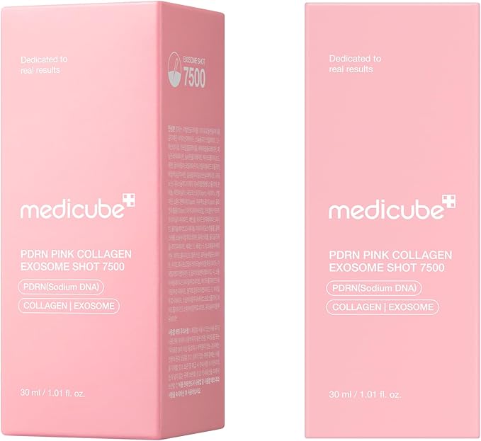 medicube PDRN Pink Collagen Exosome Shot Serum 7,500 PPM | Liquid Skin Booster